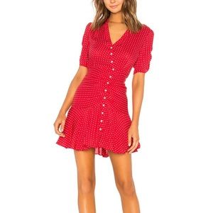 Free People mini polka-dot dress